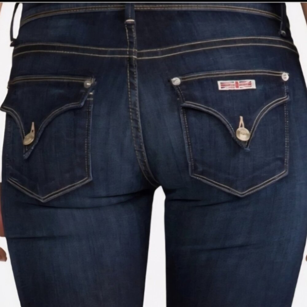 Hudson women jeans Baby Boot Size 28 dark wash Mid rise